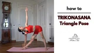 How To Do Triangle Pose (Trikonasana) Yoga Tutorial | Alignment, Common Mistakes, Modifications