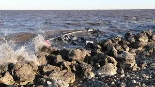 Video: Missing angler's boat on rocks near Pahokee