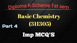 Basic Science (Chemistry)311305|| Imp MCQ's|| First sem||#exam #msbte #chemistry #msbtediploma
