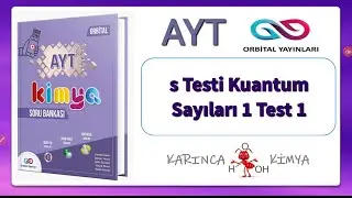 Orbital Yayınları AYT Kimya Soru Bankası s Testi Kuantum Sayıları 1 Test 1