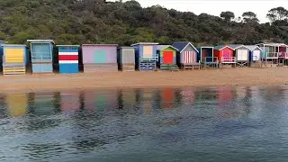 Mt Martha - waters at dusk (drone)