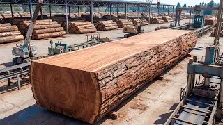 Inside a Massive Wood Sawmill Factory &ndash; The Complete Process of Building a Wooden House