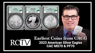 Earliest Coins from CACG: 2023 American Silver Eagles CAC MS70 & PF70