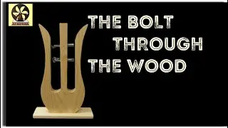 Impossible bolt - through wood trick