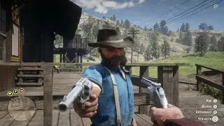 Red Dead 2 - Revolver Gameplay - Brutal Kills - Funny Moments - Ragdoll Physics Gameplay