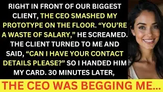 The CEO Smashed My Prototype On The Floor In Front Of Our Biggest Client, Then He Asked For My Card