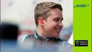 Christopher Bell takes first laps in Monster Energy Series car
