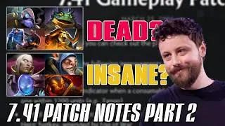 Tinker Dead? Invoker Buffed? 7.41 Patch Notes // Part 2 w/ Jabbz & PieLieDie