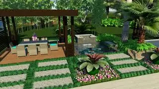 Madio Residence Pool Patio Design # 2
