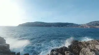 Regarder, filmer la mer au ralenti avec ma caméra d'action dji Osmo action 6