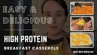 Cook with me | mennonite mom | Homemade high protein breakfast casserole ✨