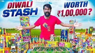 ₹1,00,000 New Diwali 2025 Stash .. 😱🧨 Unboxing Crackers 😍 Worth ₹1 Lakh 🔥 Telugu Adventures
