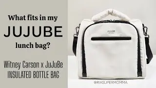 Lunch Bag for Work | JuJuBe INSULATED BOTTLE BAG in Cloud | Packing Video