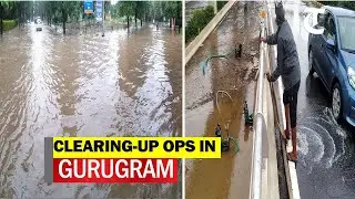 Gurugram: Administration trying to drain out water from waterlogged areas