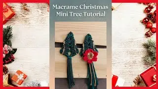 Macrame Christmas Mini Tree | Easy & Cute DIY Tutorial#viral #macramecrafts #diy 