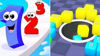 2048 Hole vs Number Run Shooting - Satisfying Games 2048 / All Levels