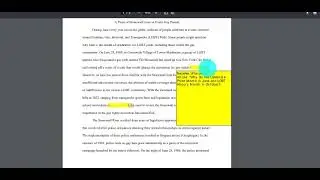How to Complete the MLA In Text Citation Assignment