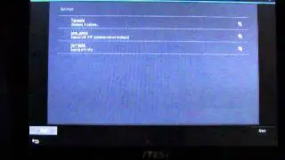 Android-x86 4.0 (ics-x86) first boot on MSI 110W tablet