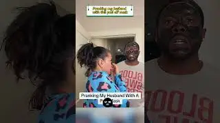 pranking my husband with this peel off mask #pranks #funny #youtube #comedy