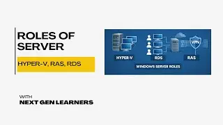 Hyper-V, RDS & RAS Explained | Windows Server Roles |Server Basics for Beginners | Next Gen Learners