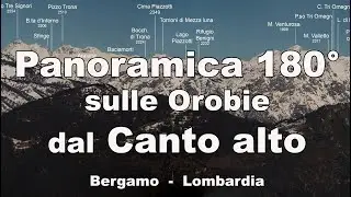 Panoramica sulle Orobie dal Canto alto