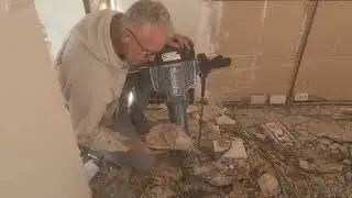 Betonnen vloer verwijderen