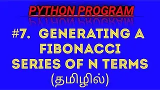 Python Program to Generate Fibonacci Series of N Terms