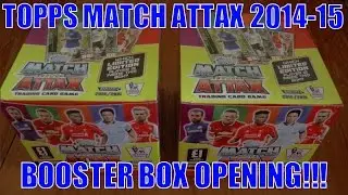 YouTube PREMIERE ☆ UNBOXING BOOSTER BOX (500 CARDS!) ☆ topps MATCH ATTAX 2014/15 Trading Cards