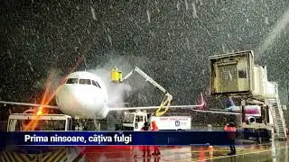 Prima ninsoare, c&acirc;țiva fulgi