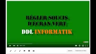 Ecran vert sur YouTube