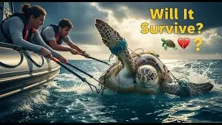 Emotional Sea Turtle Rescue &ndash; A Heartbreaking Ocean Survival Story