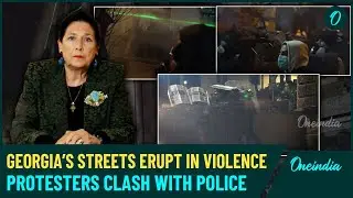 'Tear Gas, Rubber Bullets': Georgia Protest Shocking Video Shows Violent Clashes Outside Parliament