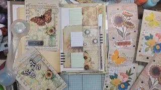 Desk Makes | Pocket Journal Cards for Sunflower Journals | Triple Pocket Flip Hidden Tuck | Wk3/Pt7