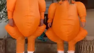 LafaVida Inflatable Turkey Costume for Adults and Teens 4 3ft 6 5ft Funny Blow up Outfit Review