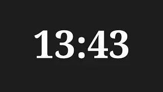 13 Minutes 43 Seconds Countdown Timer