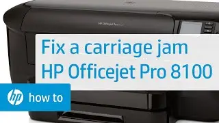 Fixing a Carriage Jam | HP Officejet Pro 8100 | HP