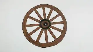 Drawing Cart Wheel Step By Step l How to Draw Cart Wheel