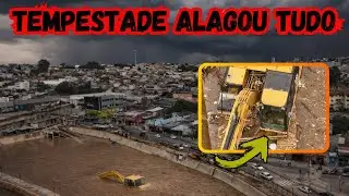 Ap&oacute;s a TEMPESTADE com CHUVA FORTE olha como est&aacute; o PISCIN&Atilde;O