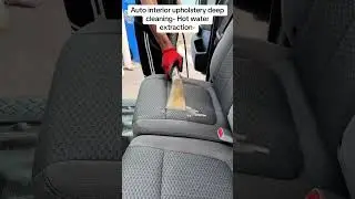 Auto interior upholstery deep cleaning-Hot water extraction #detailing