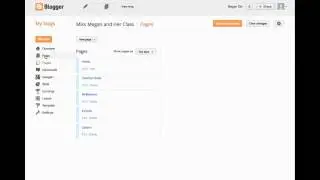 Blogger- Help with making pages