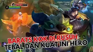 Jangan ngerusuh barats, ini hero super tebal, best build barats top global - Mobile Legends