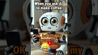 When you ask AI to make coffee #aihumor #comedyshorts #funnyai #robothumor