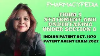 Statement and Undertaking Under Section 8 FORM 3 |APPLICATION FOR PATENT IN INDIA |PATENT AGENT 2022