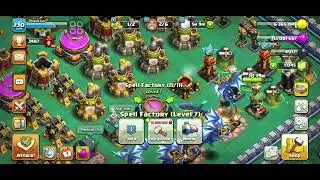 Upgrading Dark Spell Factory to Level 7 - to unlock 