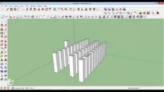 Plugin 1001Bit - Create Array of groups or Component in linear direction - Tutorial Sketchup