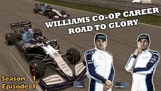 WILLIAMS ROAD TO GLORY BEGINS! - WILLIAMS CO-OP CAREER MODE S1EP1