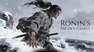 1HR Samurai's Snowy Coast Ambience | Medieval Lute & Winter Wind for Deep Focus, Study, & Discipline