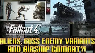 Analyzing Fallout 4: Concept Art - Aliens, Boss Enemies & Airship Combat?