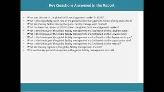 Facility Management Market Size, Share, Trends, Growth, And Forecast 2024-2032