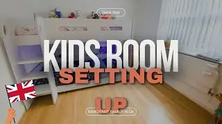 Setting up our kids room| Moving to the UK | Kids room-share bunk beds